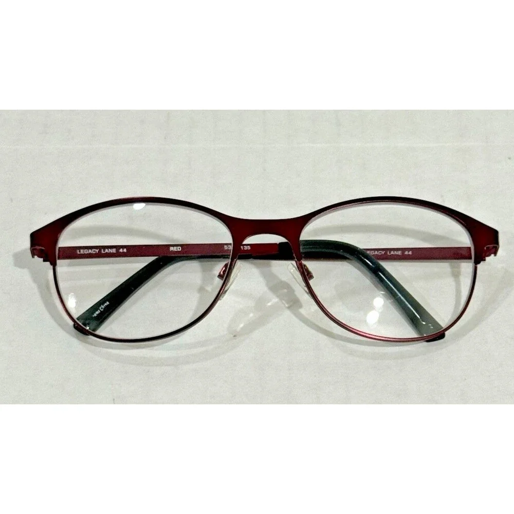 RX-ABLE Legacy Lane Women's Red Vivid Eyeglasses 53-18 135‎